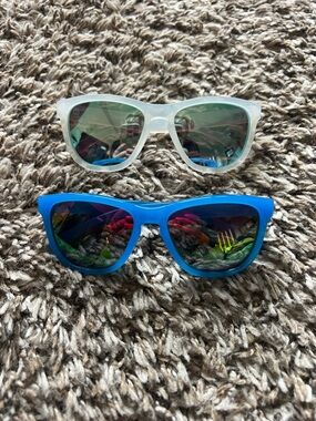 Knockaround Kids Blue and Frosted White Mirrored Sunglasses Duo